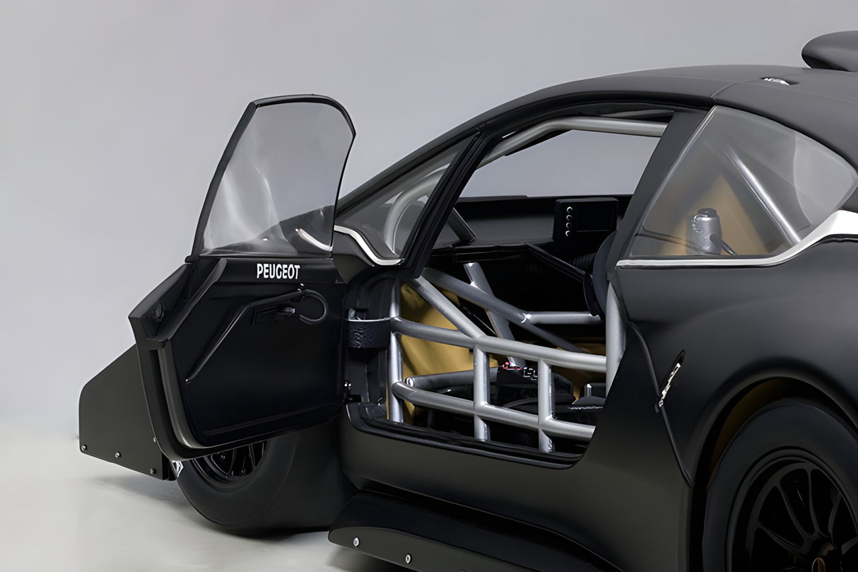 AUTOart 1:18 Peugeot 206 T16 Pikes Peak Race Car 2013, Plain Color Version, Black (81356)