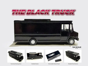 AMERICAN DIORAMA 1/64 Food Truck series – The Black Truck (AD-70201)