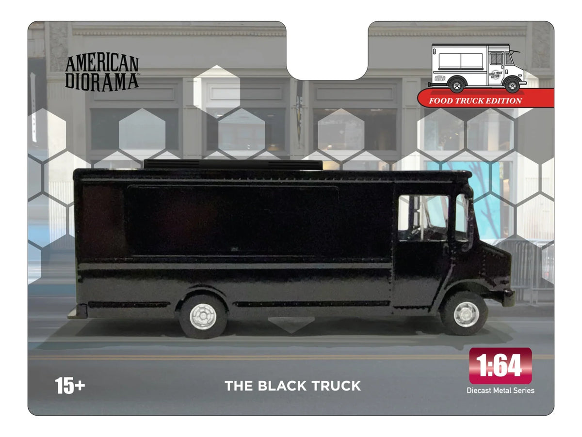 AMERICAN DIORAMA 1/64 Food Truck series – The Black Truck (AD-70201)