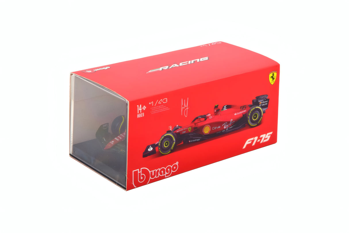 BBURAGO 1/43 FERRARI F1-75 Season Car 2022 C. Sainz (36831S/55)