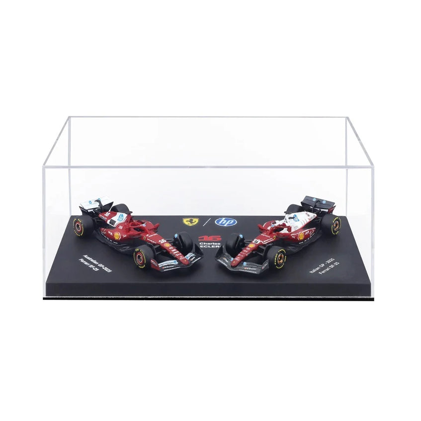 BBURAGO 1/64 FERRARI SF-25 #16 CHARLES LECLERC – SET 2 AUTOS 2025 (18-56807-16)