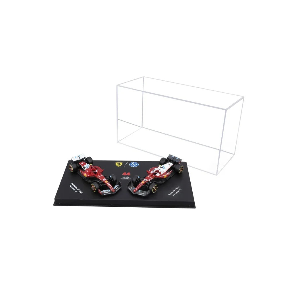 BBURAGO 1/64 FERRARI SF-25 #44 LEWIS HAMILTON – SET 2 AUTOS 2025 (18-56807-44)