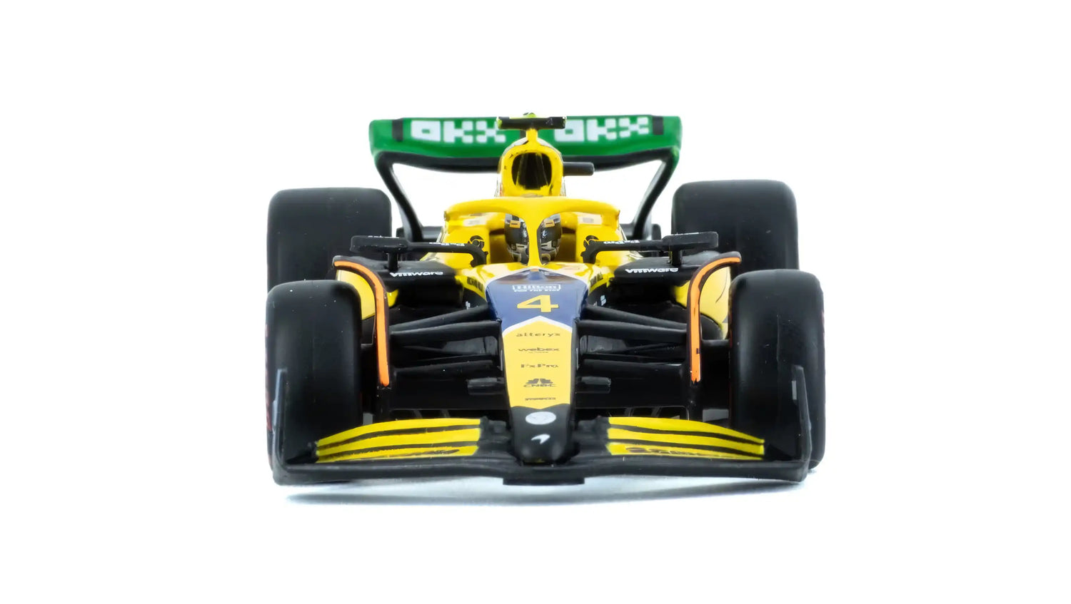BBURAGO McLaren 1/43 F1 MCL38 #4 Lando Norris Senna Tribute Monaco GP 2024 (18-38215-N-SENNA)