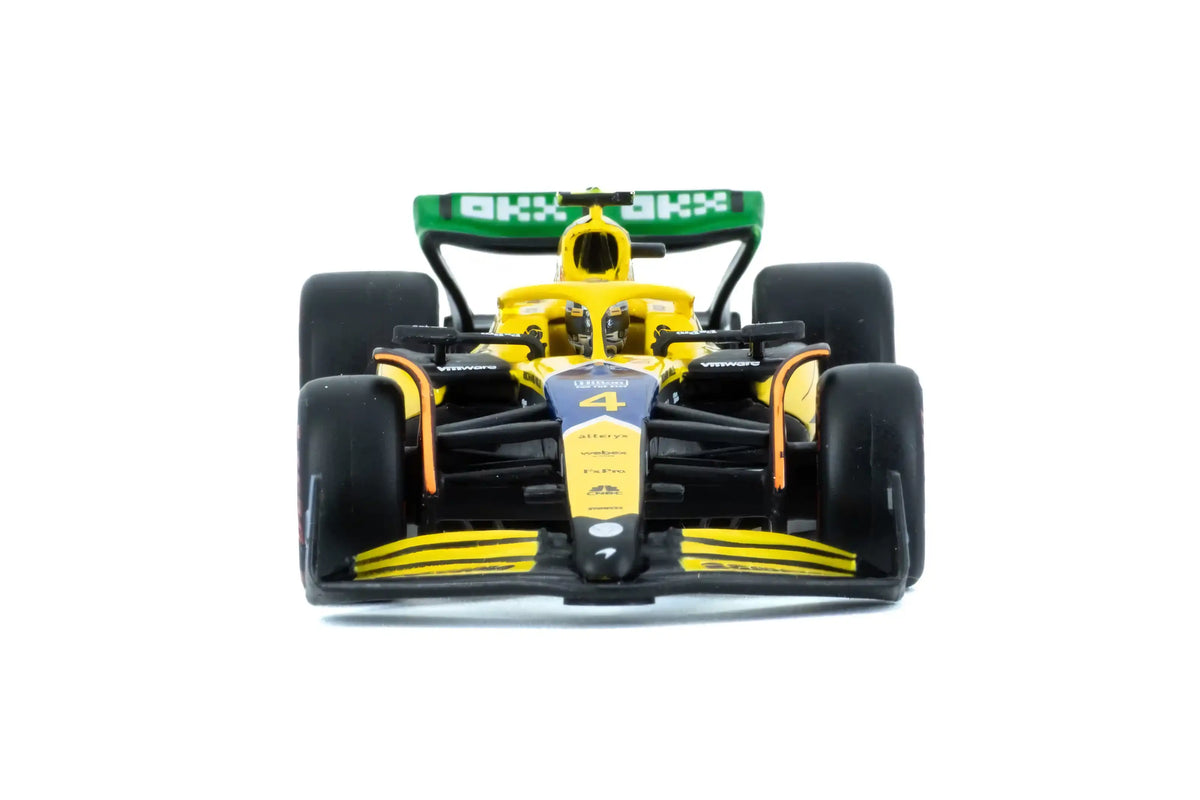 BBURAGO McLaren 1/43 F1 MCL38 #4 Lando Norris Senna Tribute Monaco GP 2024 (18-38215-N-SENNA)