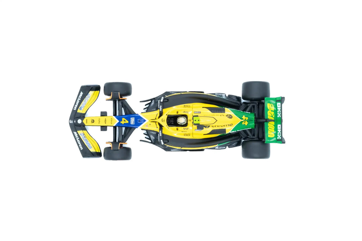 BBURAGO McLaren 1/43 F1 MCL38 #4 Lando Norris Senna Tribute Monaco GP 2024 (18-38215-N-SENNA)