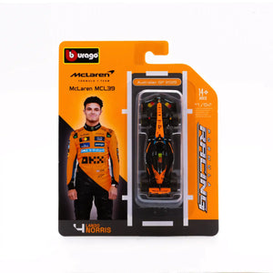 BBURAGO McLaren 1/64 F1 MCL39 #4 Lando Norris 2025 (18-58001-N)