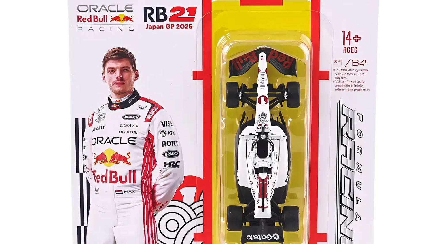 BBURAGO Red Bull Racing 1/64 F1 RB21 #1 Max Verstappen Winner Japan GP 2025 (18-58003-18-02362)