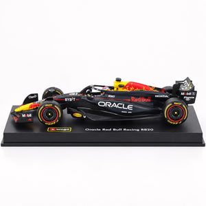 BURAGO - 1/43 - RED BULL - F1 RB20 TEAM ORACLE RED BULL RACING N 1 WORLD CHAMPION SEASON 2024 MAX VERSTAPPEN - WITH PILOT AND SHOWCASE - BLUE YELLOW RED (18-38098-V)