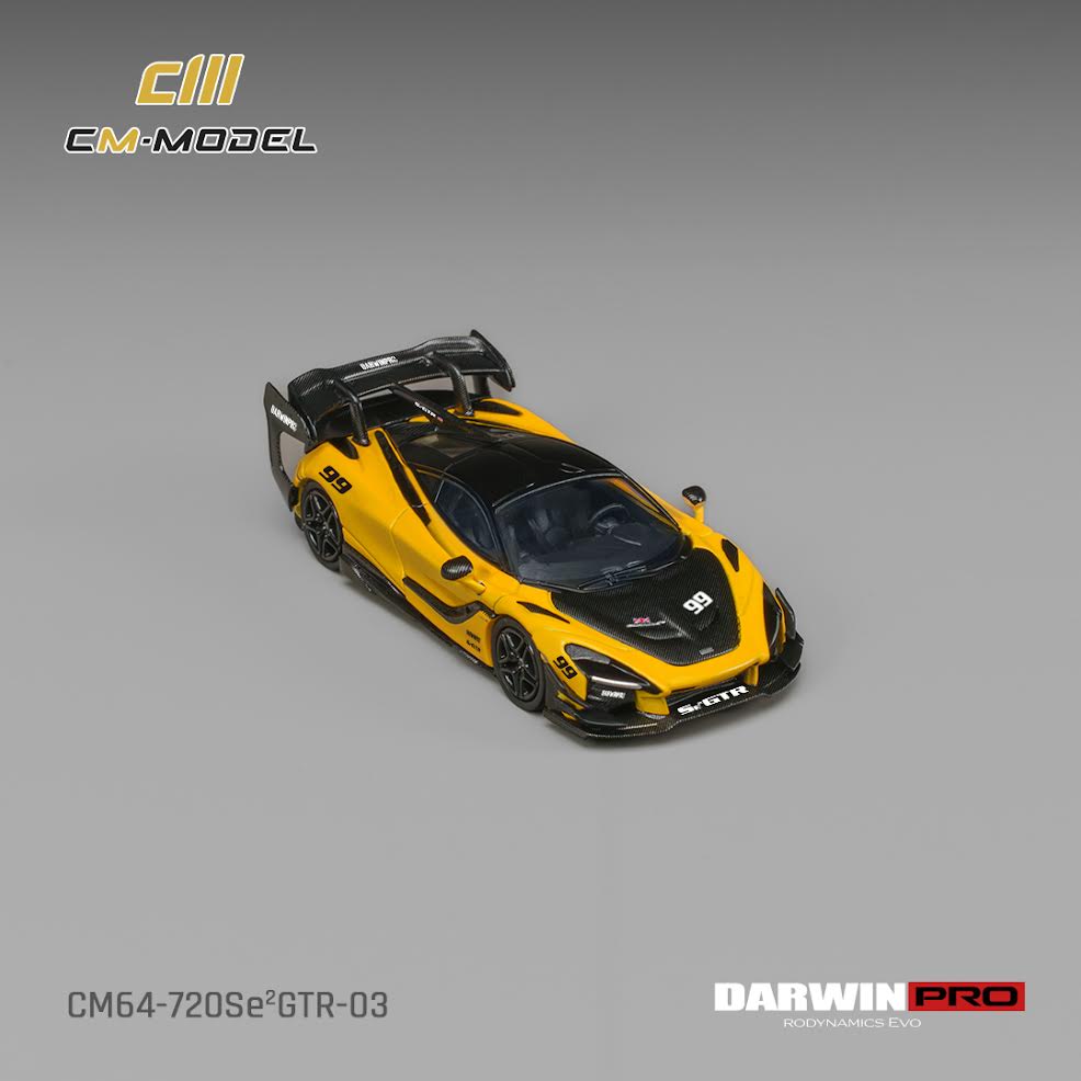 CM MODEL 1:64 DarwinPRO 720SE²GTR Pearle Yellow #99 (CM64-720Se2GTR-03)