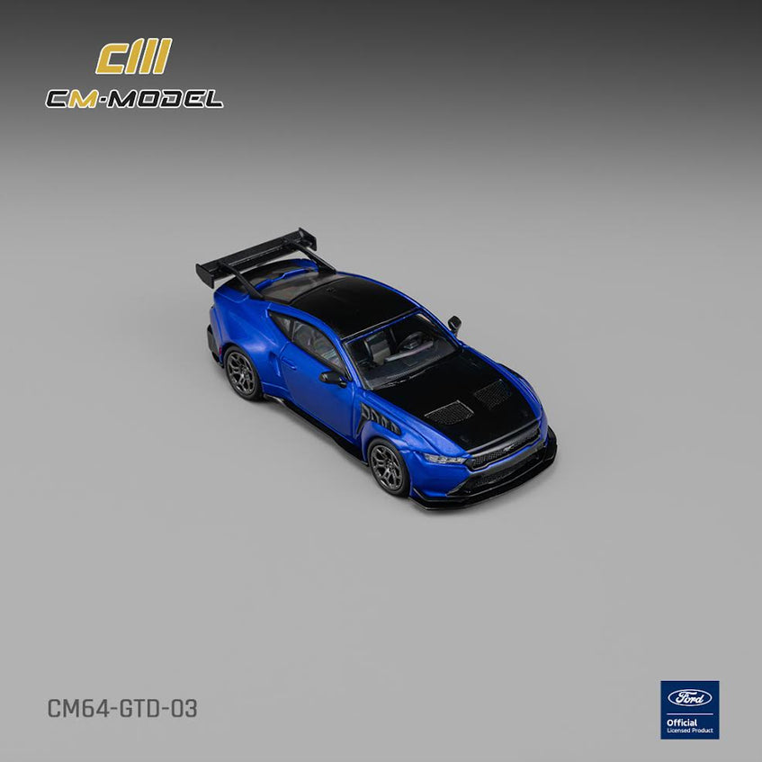 CM MODEL 1:64 Ford GTD Lightning Blue with Vivid Black Hood (CM64-GTD-03)
