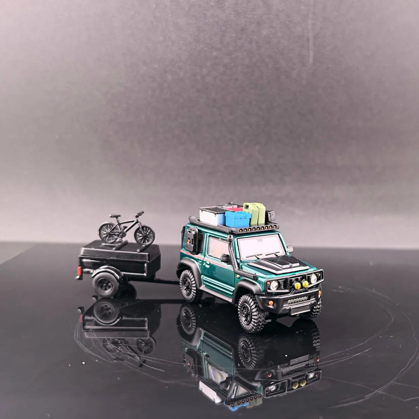 Fine Works 1:64 Jimny debuted in 1970 Jade Green Metallic (HEPD055)