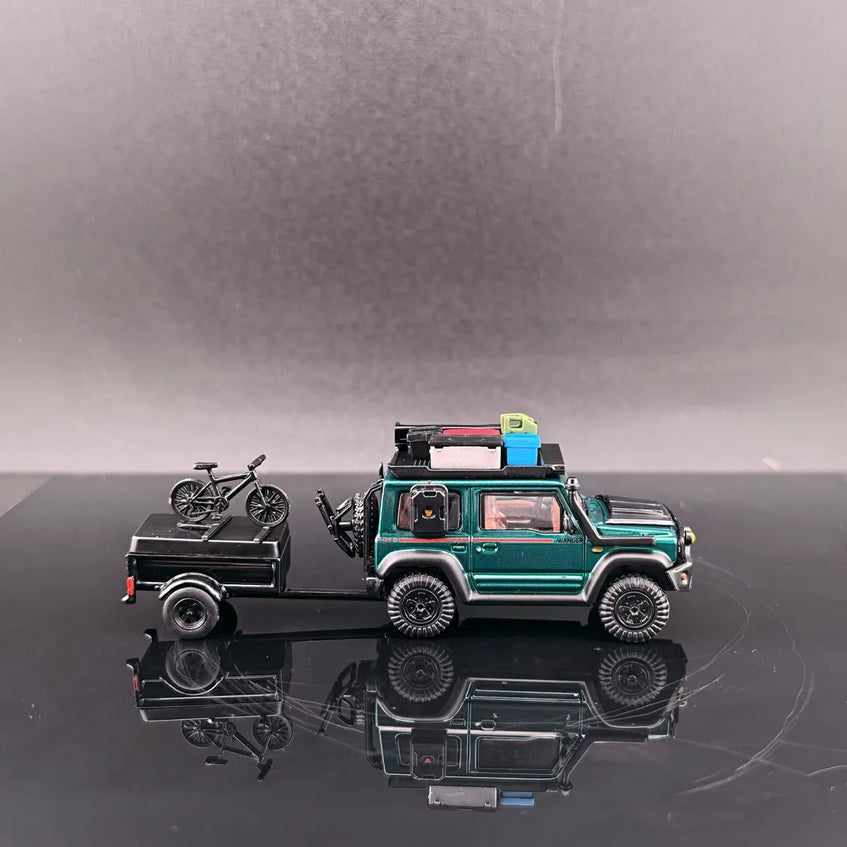Fine Works 1:64 Jimny debuted in 1970 Jade Green Metallic (HEPD055)