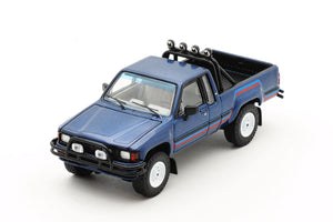 GCD MODELS 1/64 TOYOTA HILUX SR5 XTRA CAB 1985 BLUE LHD (KS-062-398)