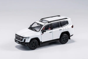 GCD MODELS 1/64 TOYOTA LAND CRUISER 300 GR SPORT 2024 WHITE LHD (KS-042-156)