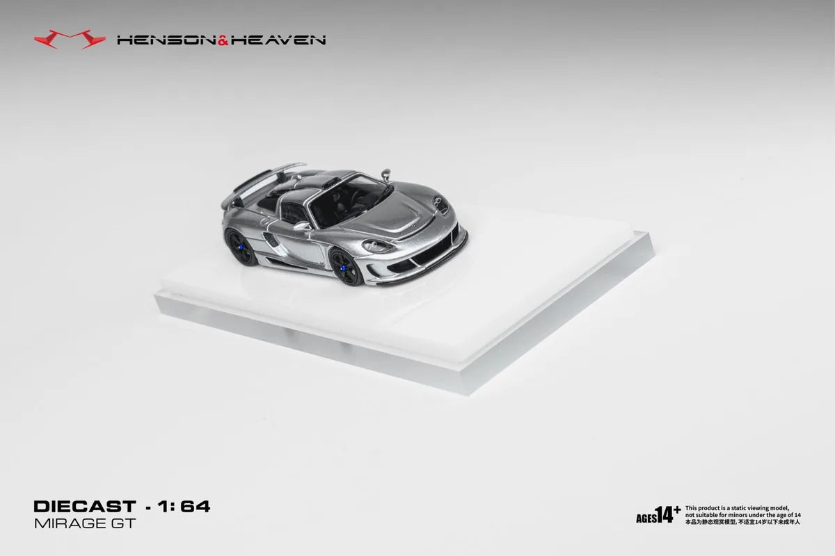 HH Model 1:64 Gamera Mirage GT Tungsun Silver (HHMGMTS)