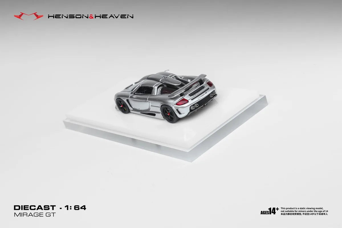 HH Model 1:64 Gamera Mirage GT Tungsun Silver (HHMGMTS)