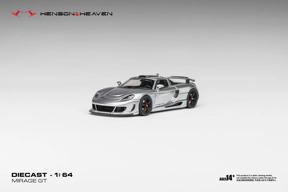 HH Model 1:64 Gamera Mirage GT Tungsun Silver (HHMGMTS)