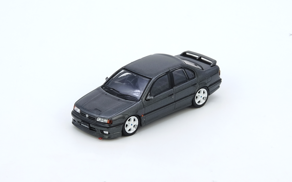 Nissan Primera P10 Gun Metal Grey Inno64 1:64, vista delantera