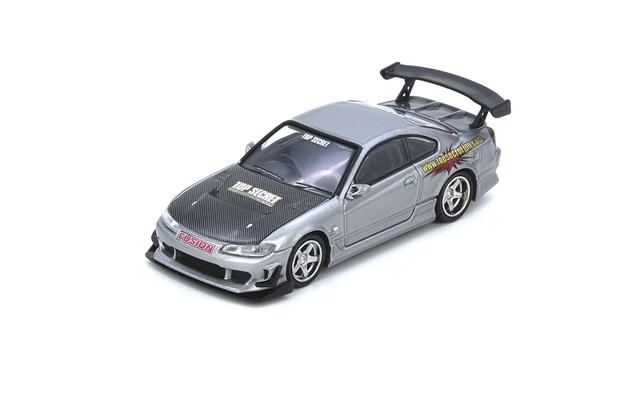 Top Secret Silvia S15 Silver Inno64 1:64, vista delantera