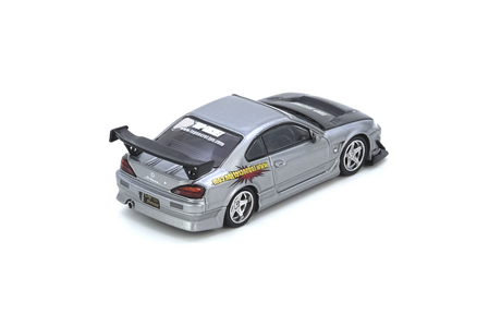Top Secret Silvia S15 Silver Inno64 1:64, vista trasera