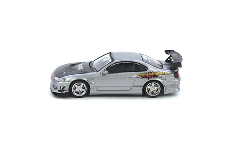 Top Secret Silvia S15 Silver Inno64 1:64, vista lateral