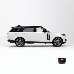 LCD MODELS 1:18 Land Rover Range Rover SV SERENITY 2022 White With Black Roof (LCD18017-BW)