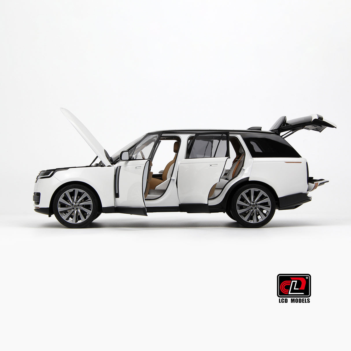 LCD MODELS 1:18 Land Rover Range Rover SV SERENITY 2022 White With Black Roof (LCD18017-BW)