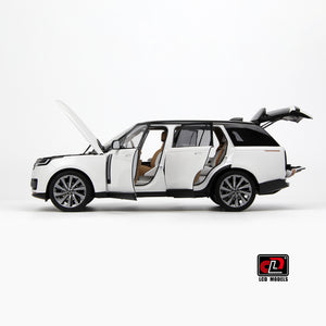 LCD MODELS 1:18 Land Rover Range Rover SV SERENITY 2022 White With Black Roof (LCD18017-BW)