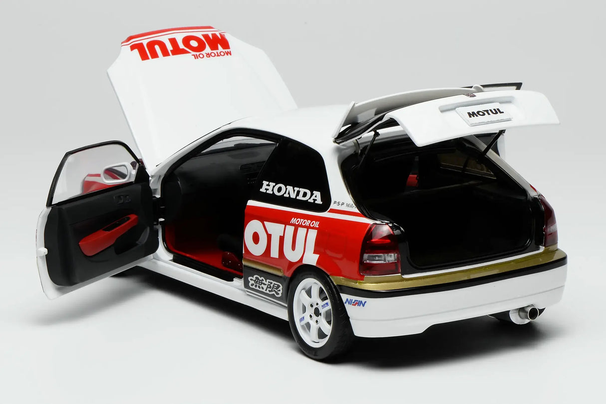 MOTORHELIX 1:18 Honda Civic TYPE R (EK9) Customized Motul Livery (M85012)