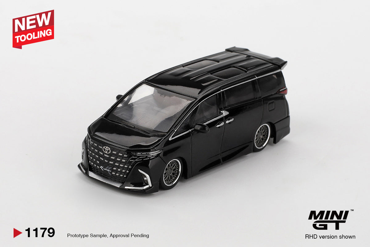 MINI GT 1/64 TOYOTA ALPHARD 40 KUHL 2025 BLACK LHD (MGT01179-L)
