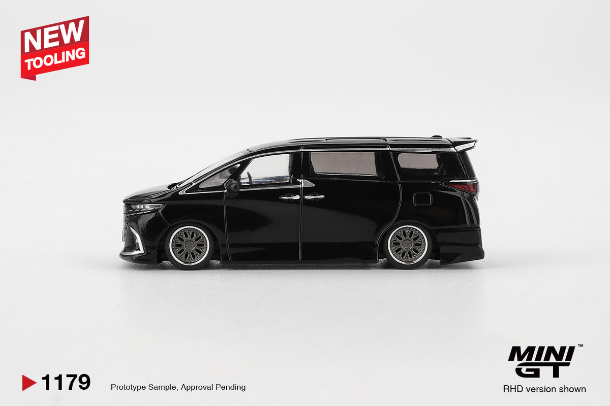 MINI GT 1/64 TOYOTA ALPHARD 40 KUHL 2025 BLACK LHD (MGT01179-L)