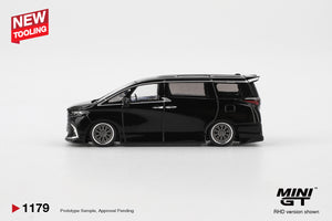 MINI GT 1/64 TOYOTA ALPHARD 40 KUHL 2025 BLACK LHD (MGT01179-L)