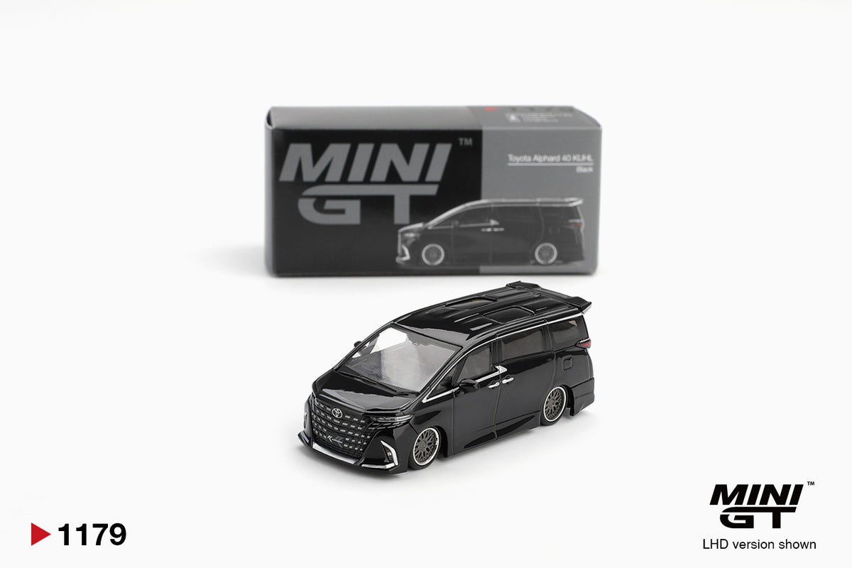 MINI GT 1/64 TOYOTA ALPHARD 40 KUHL 2025 BLACK LHD (MGT01179-L)