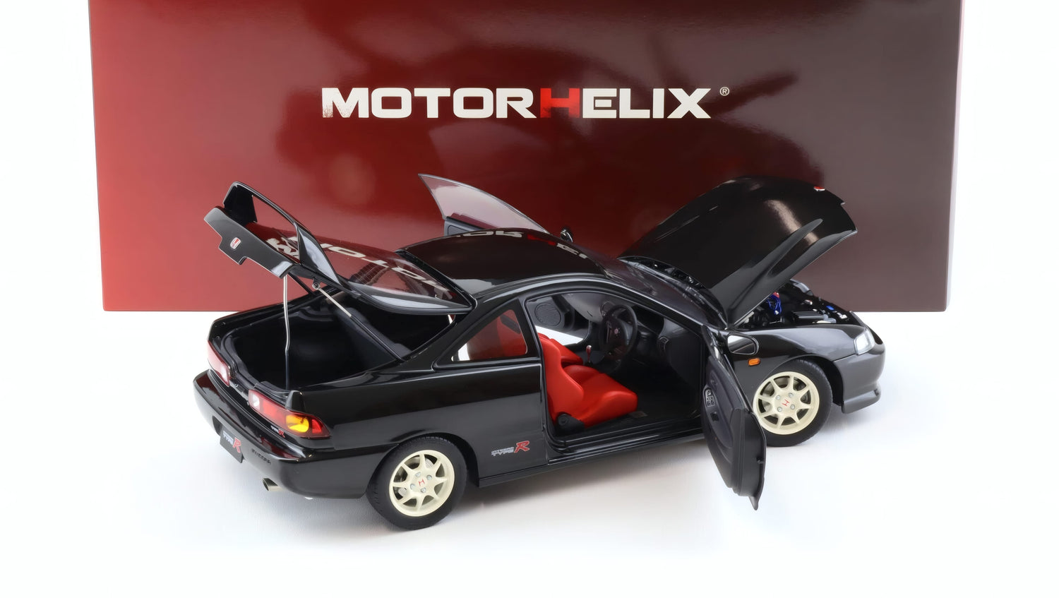 MOTORHELIX - 1/18 - HONDA - INTEGRA TYPE-R (DC2) 1997 - BLACK (M85203)