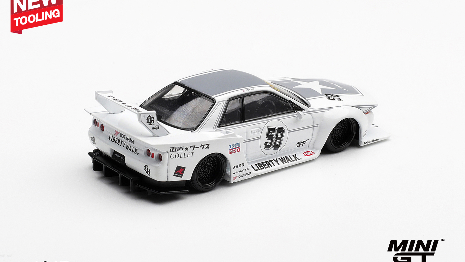 Mini GT 1:64 Nissan Skyline GT-R (R32) Kaido Works TAS 2025 (MGT01217-BL)
