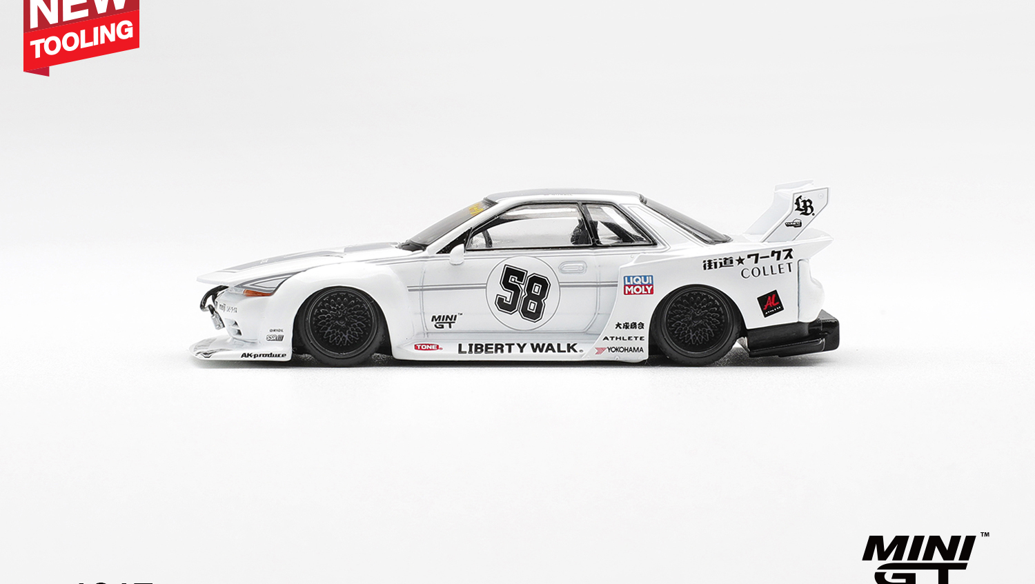 Mini GT 1:64 Nissan Skyline GT-R (R32) Kaido Works TAS 2025 (MGT01217-BL)