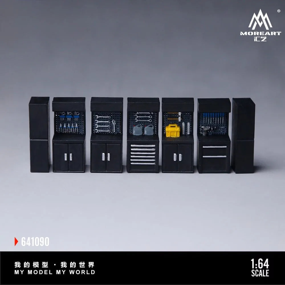 MoreArt 1:64 Black Scene Accessories Maintenance Workbench (MO641090)