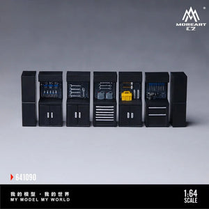 MoreArt 1:64 Black Scene Accessories Maintenance Workbench (MO641090)