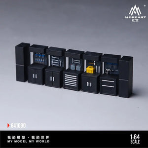 MoreArt 1:64 Black Scene Accessories Maintenance Workbench (MO641090)