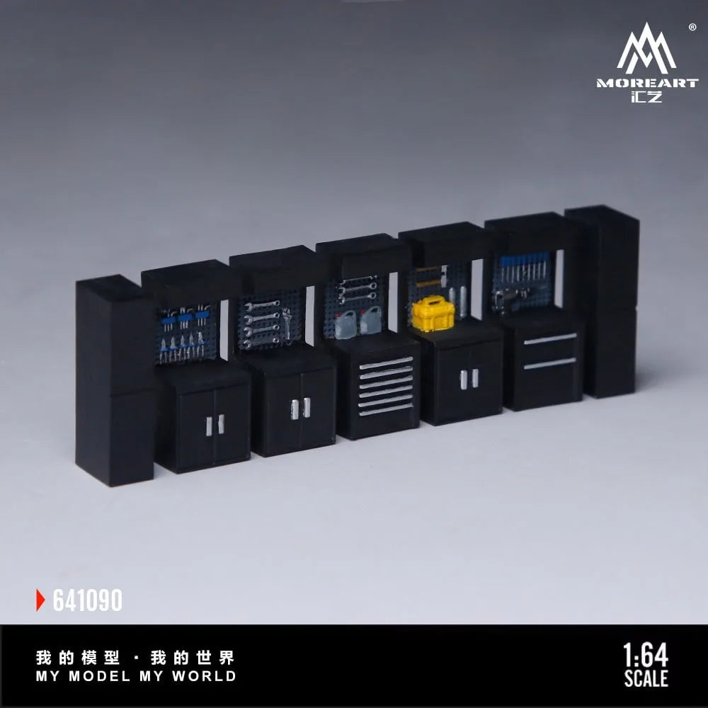 MoreArt 1:64 Black Scene Accessories Maintenance Workbench (MO641090)