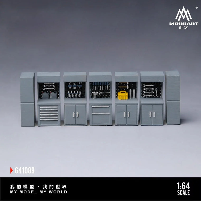 MoreArt 1:64 Gray Scene Accessories Maintenance Workbench (MO641089)