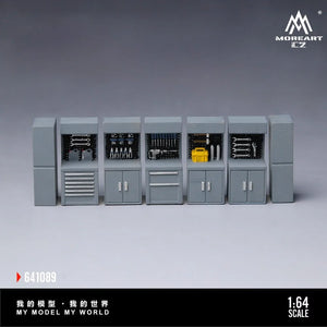 MoreArt 1:64 Gray Scene Accessories Maintenance Workbench (MO641089)