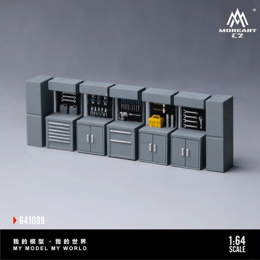 MoreArt 1:64 Gray Scene Accessories Maintenance Workbench (MO641089)