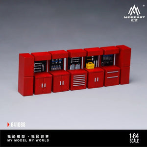 MoreArt 1:64 Red Scene Accessories Maintenance Workbench (MO641088)