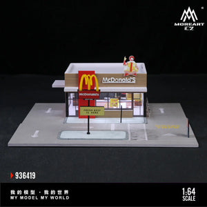 MoreArt 1:64 McDonald's Scene