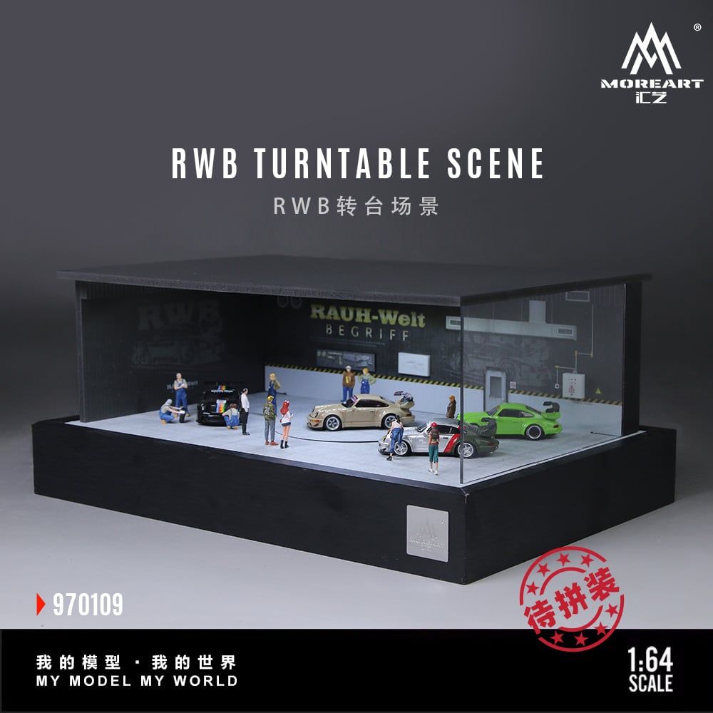 MoreArt 1:64 RWB Turntable Scene