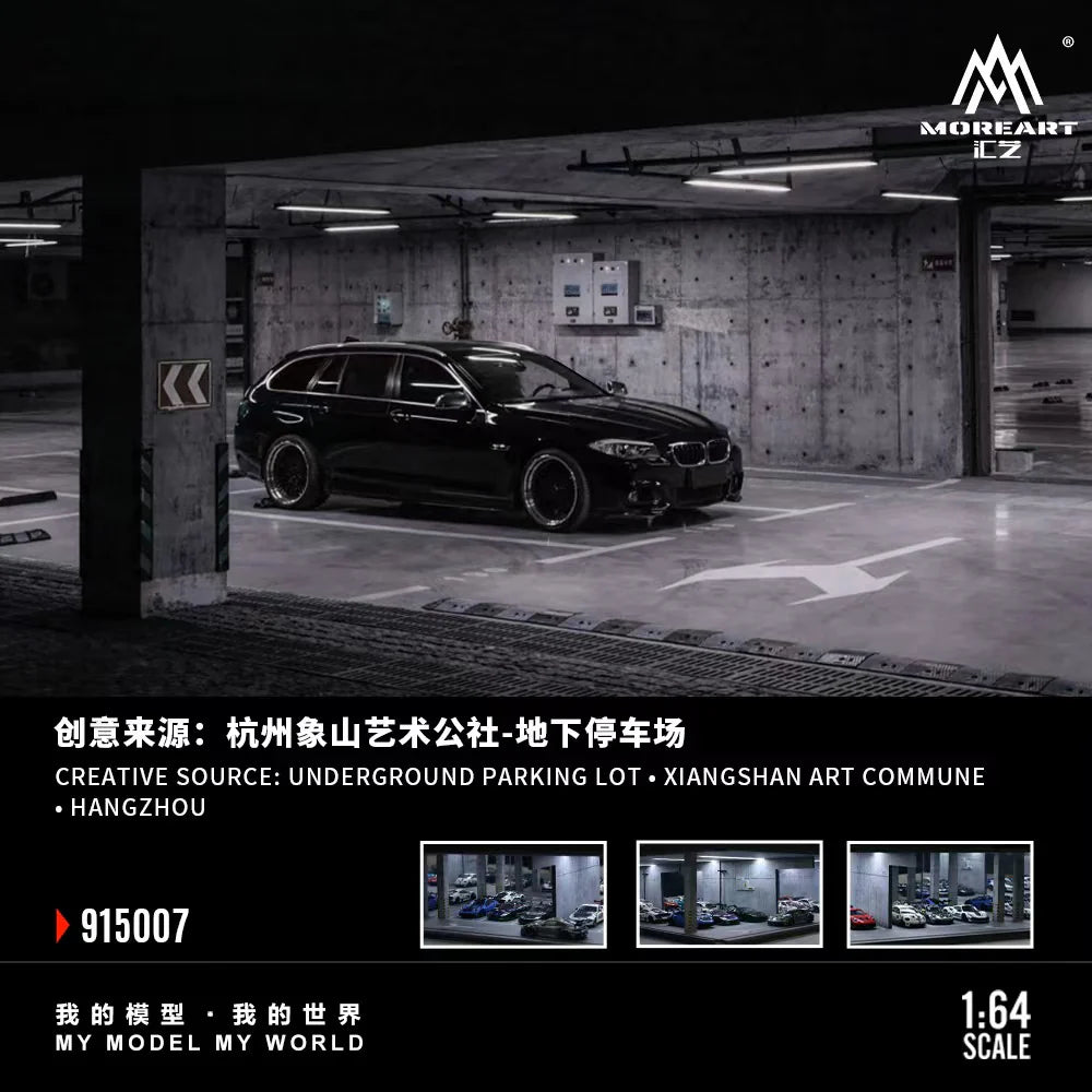 MoreArt 1:64 Underground Parking Garage Scene 07