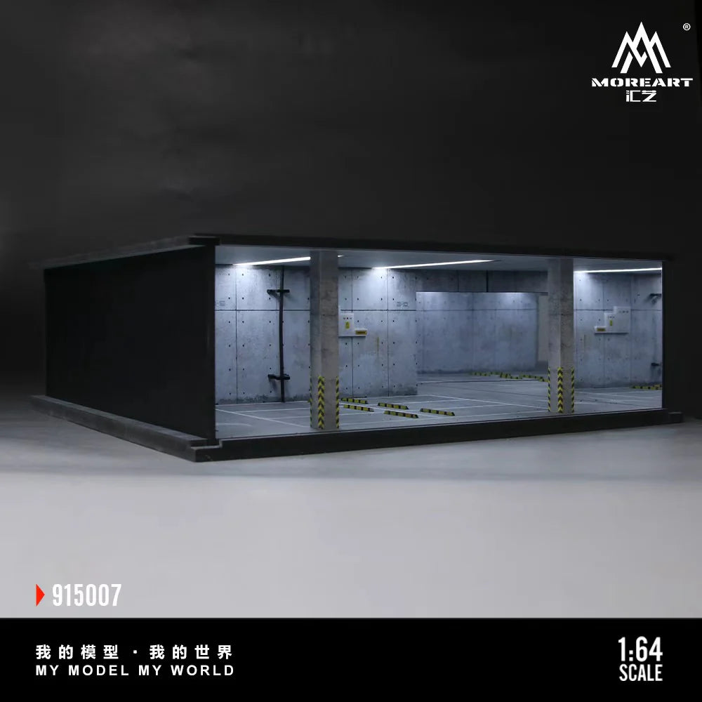 MoreArt 1:64 Underground Parking Garage Scene 07