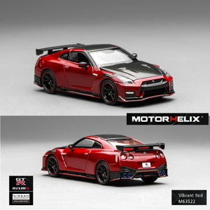Motorhelix 1/64 Nissan GT-R NISMO (R35) Special Edition 2022 NISMO Vibrant Red (M63522)