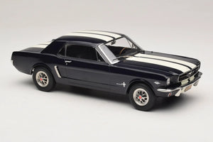 NOREV 1/18 FORD MUSTANG COUPÉ 1966 NIGHTMIST BLUE METALLIC (182805)